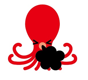 たこ墨とイカスミ